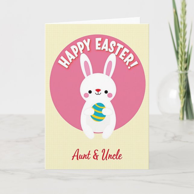 Happy Easter Aunt Uncle Card (Front)