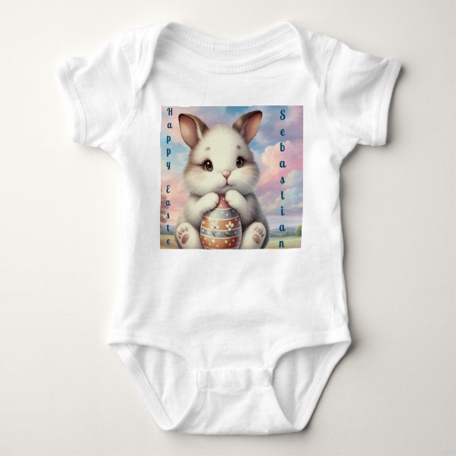 Happy Easter Baby Bodysuit (Front)