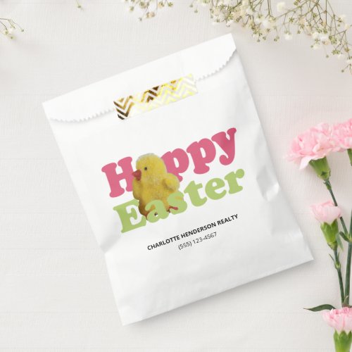 Happy Easter Baby Chick Favor Bag