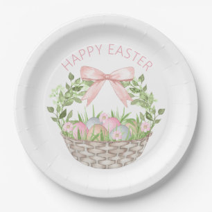 Happy Easter Basket  Paper Plates