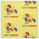 Happy Easter Basket Rainbow Jelly Beans Candy Fabric