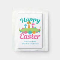 Happy Easter Beautiful Floral Crosses Custom Party