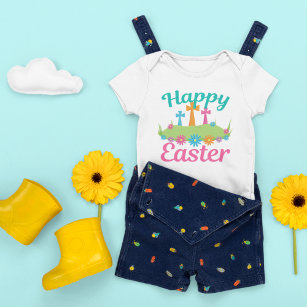 Happy Easter Beautiful Religious Baby Bodysuit