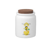 Happy Easter Bee Blessed Cartoon Candy Jar