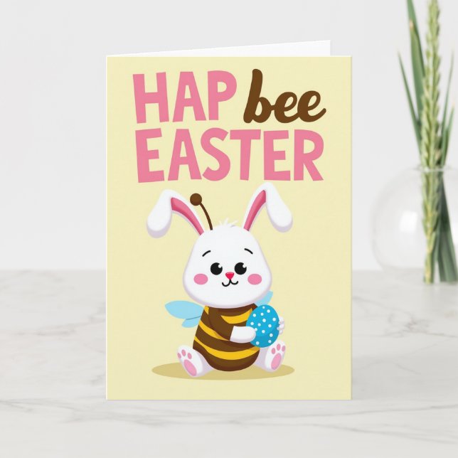 Happy Easter Bee Card (Front)