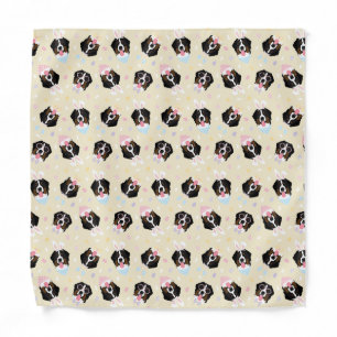 Happy Easter Bernese Mountain Dogs Bandana
