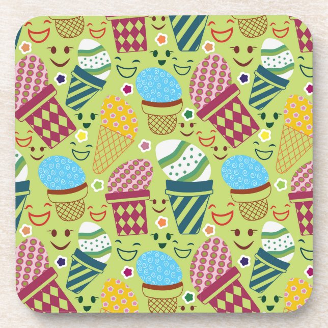 Happy Easter Beverage Coaster (Front)