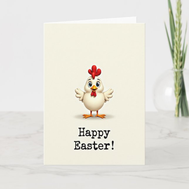 Happy Easter Bird Friend Card (Front)