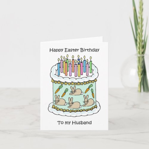 Happy Easter BIrthday Husband Card