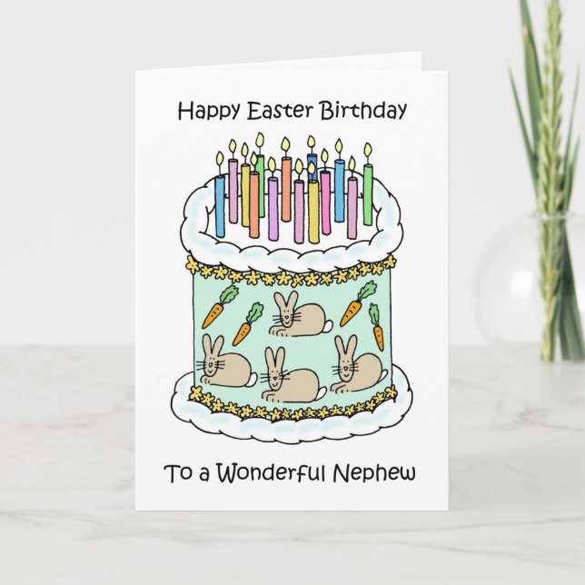 Happy Easter Birthday Nephew Card (Front)