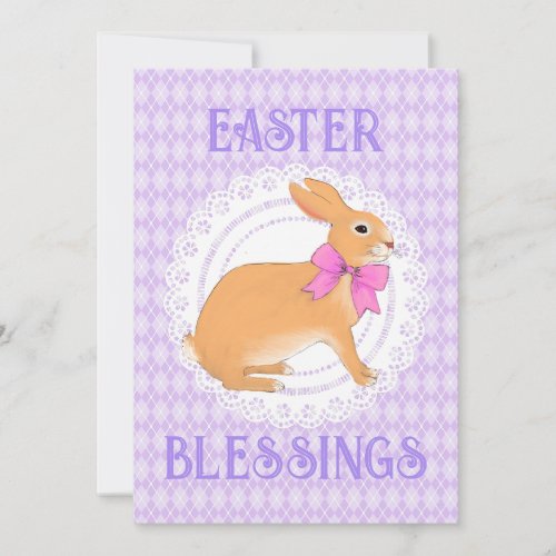 Happy Easter Blessings  Invitation