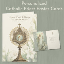 Happy Easter Blessings Prayer Resurrection Vintage Holiday Card
