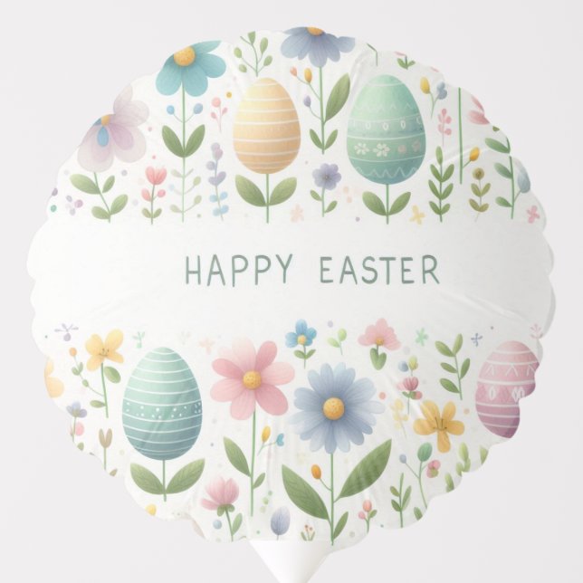 Happy Easter Blossoms Balloon (Front)