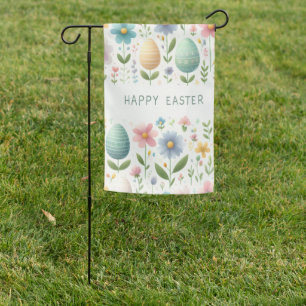 Happy Easter Blossoms Garden Flag