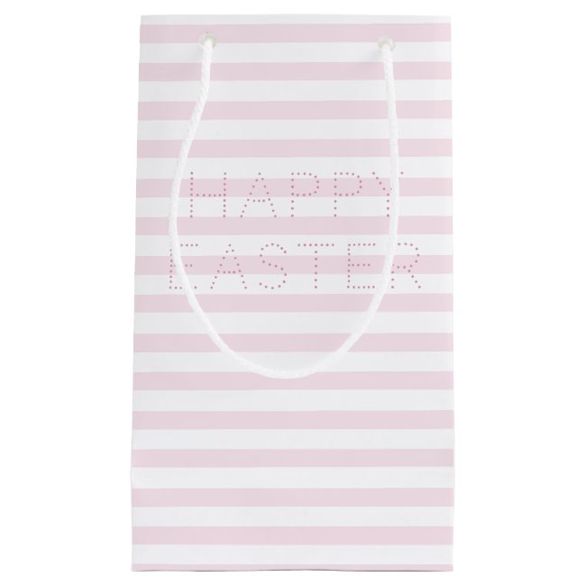 Happy Easter | Blush Pink Striped