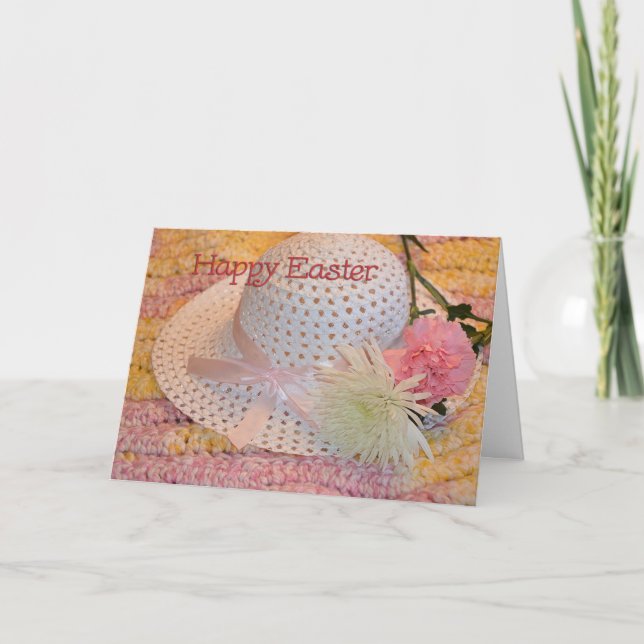 Happy Easter Bonnet Holiday Card (Front)