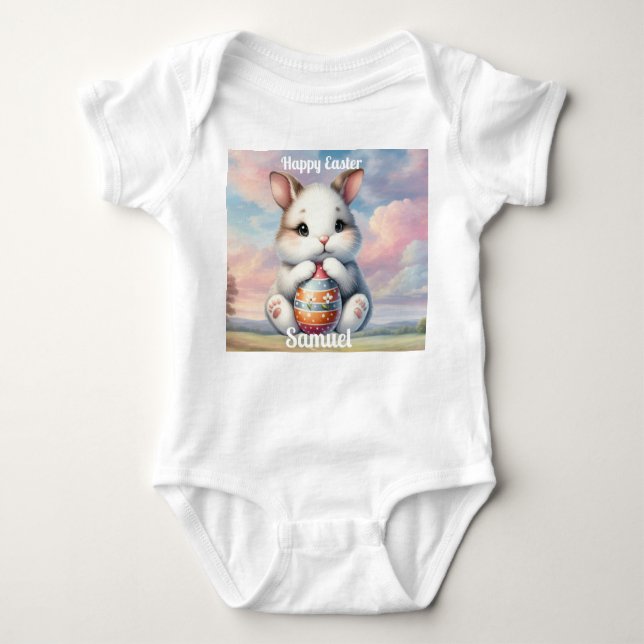 Happy Easter Boy's Baby Bodysuit (Front)