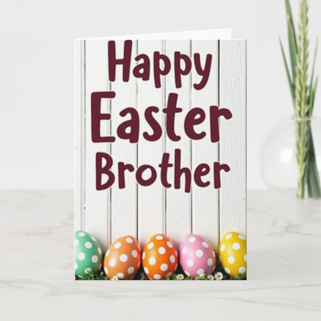 Happy Easter Brother Card (Front)