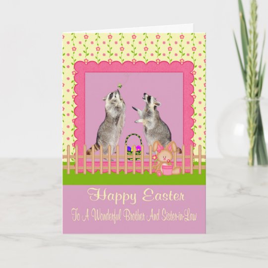 Happy Easter Brother Sister In Law Greeting Card