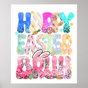 happy easter bruh (2), retro, vintage poster