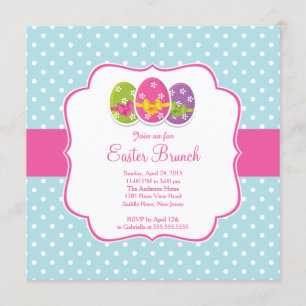 Happy Easter Brunch Dinner Party Invitation