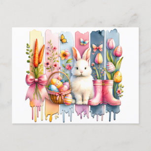 Happy Easter Brush Stroke Postcard