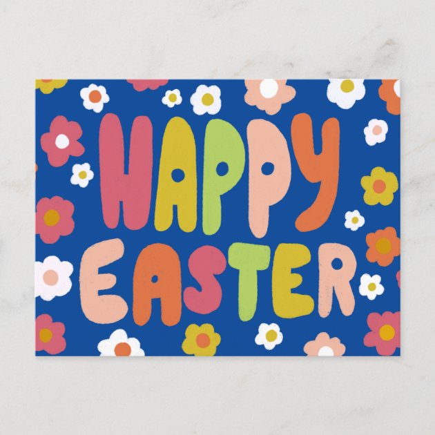 happy easter bubble letters