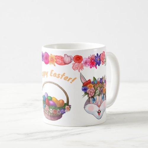 Happy Easter Bunnies Coffee Mug