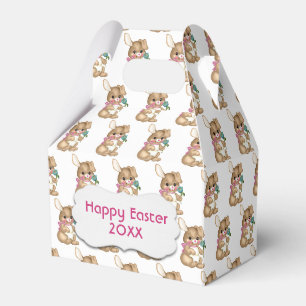 Happy Easter Bunnies Favor Boxes