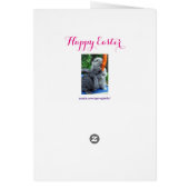 Happy Easter Bunnies Greeting Card (Back)