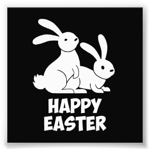 Happy Easter Bunnies Photo Print