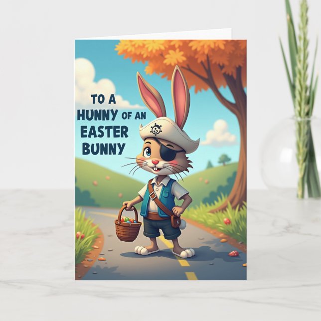 Happy Easter Bunny Adventure Card (Front)