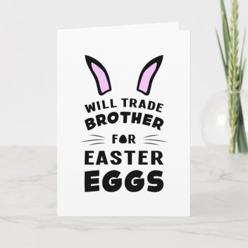 Happy Easter Bunny Animal Egg Cool Funny Gift Idea Card