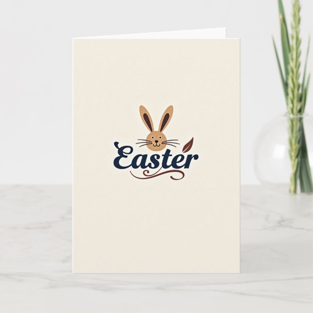 Happy Easter Bunny Art Card (Front)