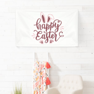 Happy Easter Bunny Banner – Cute Spring Holiday