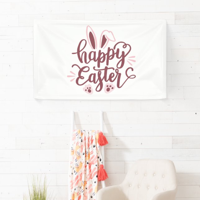 Happy Easter Bunny Banner – Cute Spring Holiday  (Insitu)
