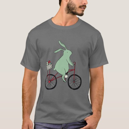 Happy Easter Bunny Bike Egg Hunt Basket Easter 202 T_Shirt