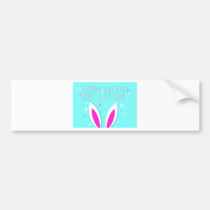 happy easter bunny bumper sticker