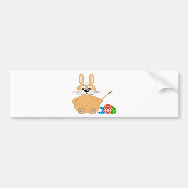 Happy Easter Bunny Bumper Sticker (Front)
