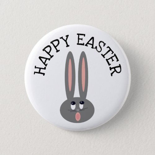 Happy Easter Bunny Button