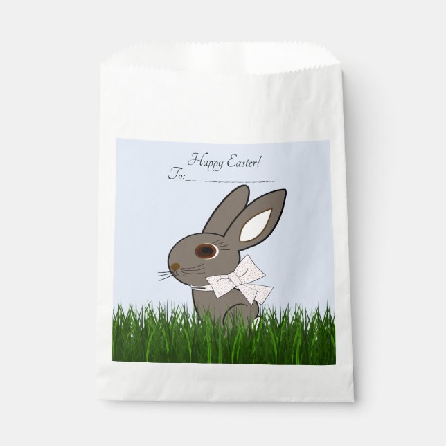 Happy Easter Bunny Candy Favor Bags (Front)