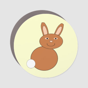 Happy Easter Bunny Car Magnet