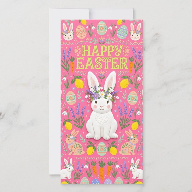 Happy Easter Bunny Card (Front)