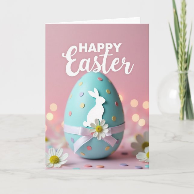 Happy Easter Bunny Card For Partner (Front)