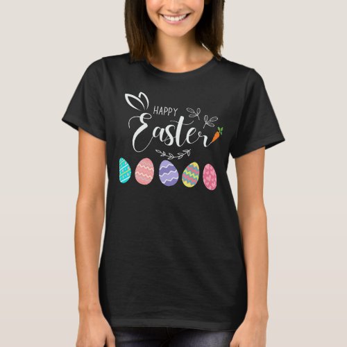 Happy Easter Bunny carrot Funny Easter Day T_Shirt