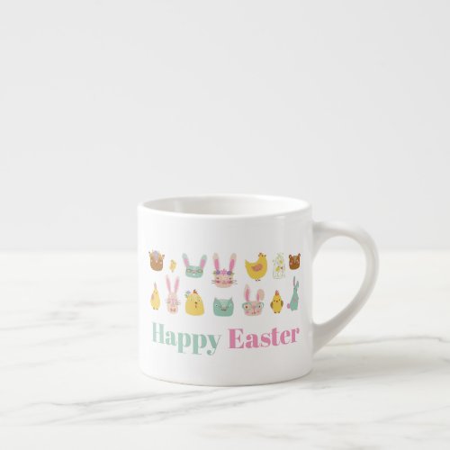 Happy Easter Bunny Chicken Espresso Cup