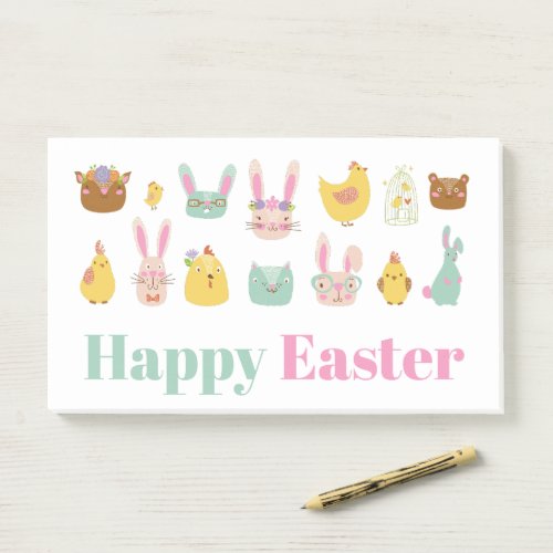 Happy Easter Bunny Chicken Post_it Notes