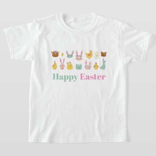 Happy Easter Bunny Chicken T_Shirt
