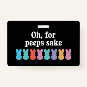 Happy Easter Bunny Christian Religious Carnival Badge