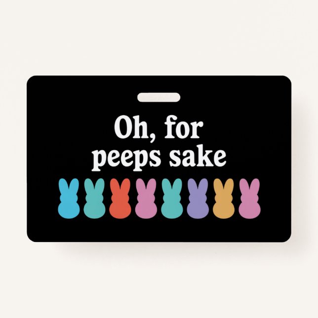 Happy Easter Bunny Christian Religious Carnival  Badge (Front)